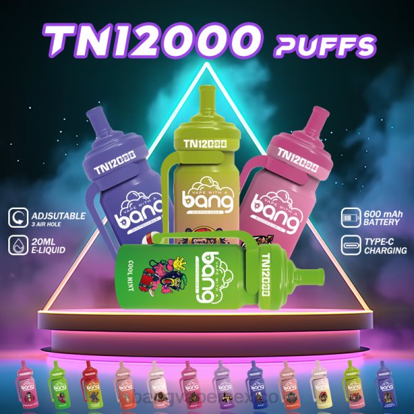 Bang Vape Precio - Bang Vape TN12000 vaina con bobina de malla Z0LZ5 desechable