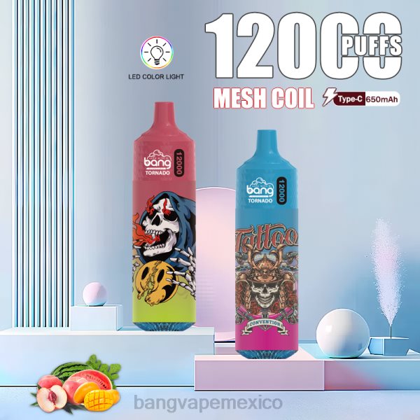 Vape Gang Disposables - Bang Vape Tornado 12000 inhalaciones con bobina LED y malla. Z0LZ4 desechable