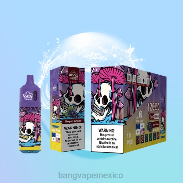 Vape Gang Disposables - Bang Vape Tornado 12000 inhalaciones con bobina LED y malla. Z0LZ4 desechable