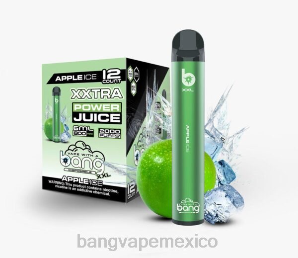 Vape Gang México - Bang Vape XXL 2000 bocanadas Z0LZ12 hielo de manzana