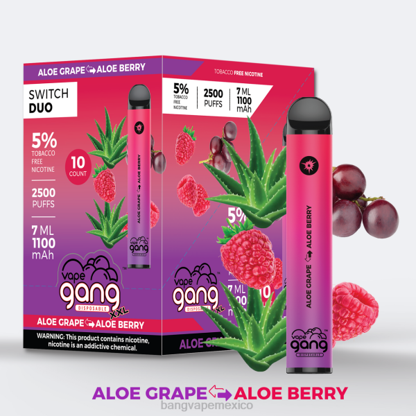 Vape Gang Shop - Vape Gang Switch Duo 2 sabores (caja de 10) Z0LZ48 muy baya - osito de goma