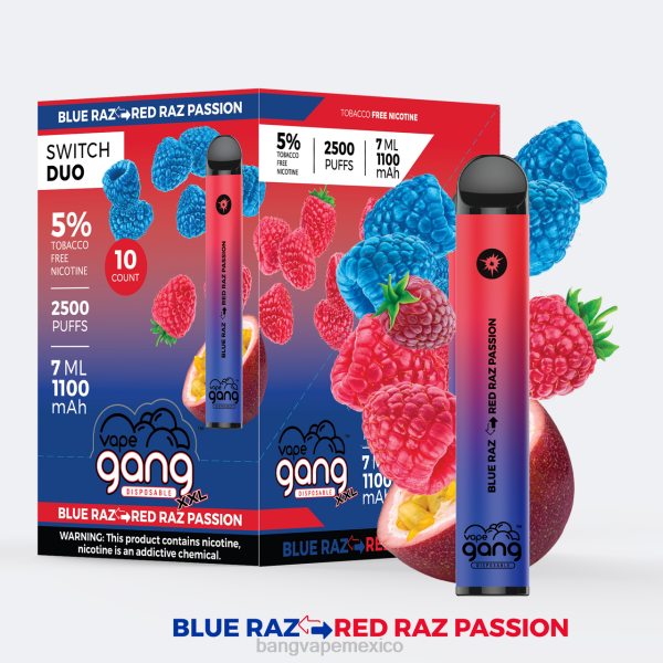 Vape Gang Shop - Vape Gang Switch Duo 2 sabores (caja de 10) Z0LZ48 muy baya - osito de goma