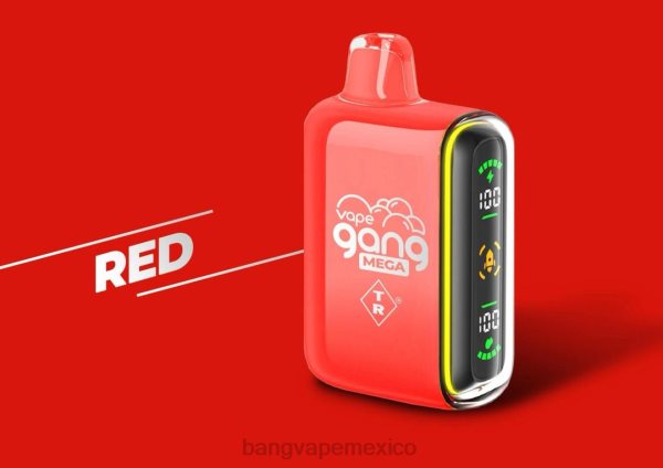 Bang Vape Precio - Vape Gang MEGA Vape desechable de 20.000 inhalaciones (caja de 5) Z0LZ57 rojo